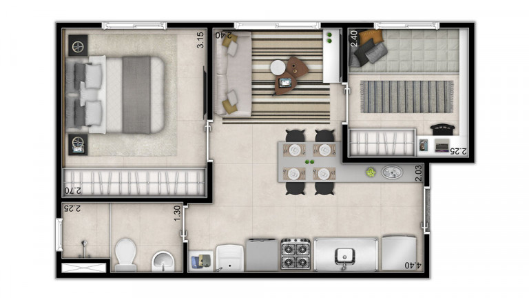 Imagem Apartamento com 2 Quartos à Venda, 35 m² em Jardim Da Saúde - São Paulo