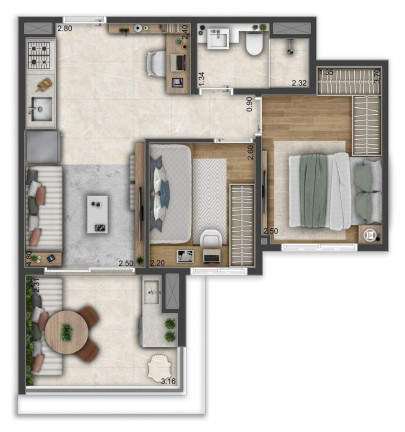 Apartamento com 2 Quartos à Venda, 47 m² em Penha De França - São Paulo