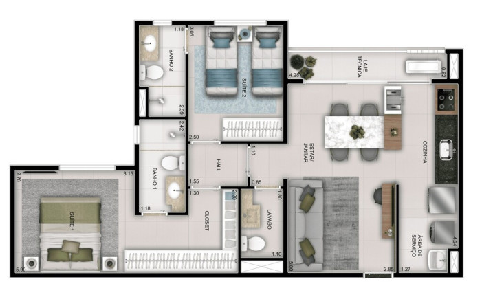 Apartamento com 3 Quartos à Venda, 99 m² em Setor Bueno - Goiânia