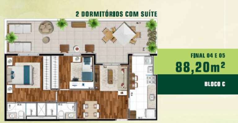 Imagem Apartamento com 3 Quartos à Venda, 74 m² em Jardim Tupanci - Barueri