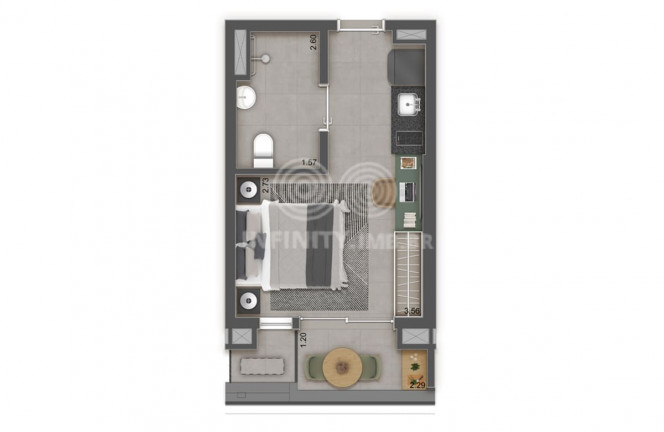 Imagem Apartamento com 1 Quarto à Venda, 27 m² em Aclimação - São Paulo