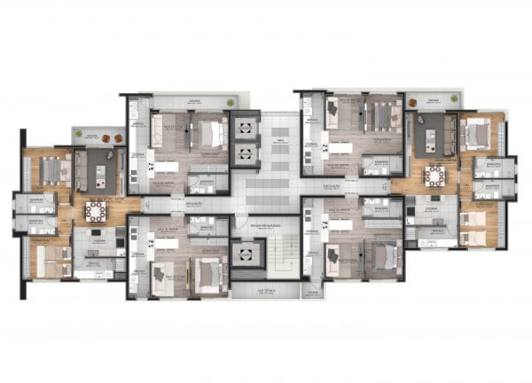 Imagem Apartamento com 1 Quarto à Venda, 51 m² em Santa Catarina - Caxias Do Sul
