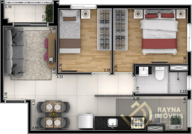 Imagem Apartamento com 2 Quartos à Venda, 45 m² em Vila Ede - São Paulo