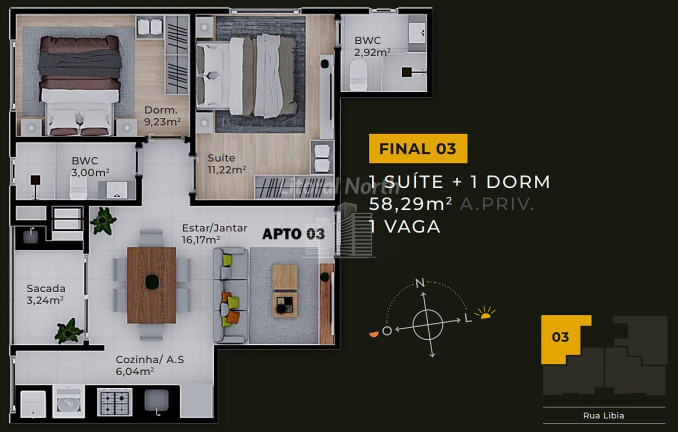 Imagem Apartamento com 2 Quartos à Venda, 58 m² em Nações - Balneário Camboriú