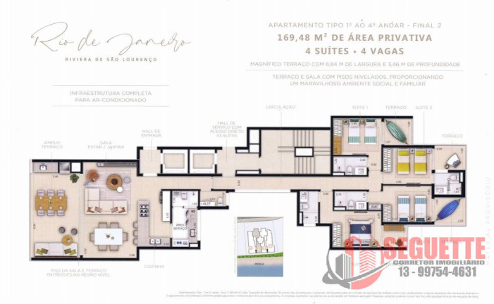 Imagem Apartamento com 4 Quartos à Venda, 169 m² em Riviera De São Lourenço - Bertioga