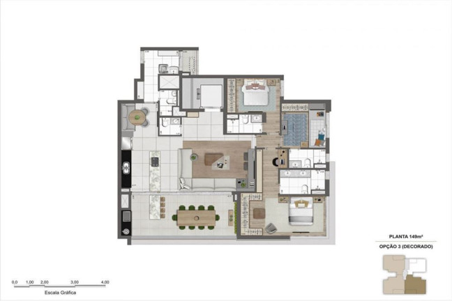 Imagem Apartamento com 3 Quartos à Venda, 149 m² em Moema - São Paulo