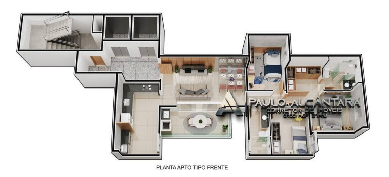 Imagem Apartamento com 3 Quartos à Venda, 110 m² em Horto - Ipatinga