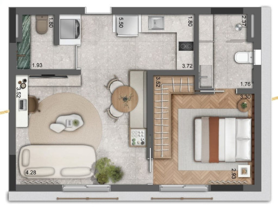 Apartamento com 1 Quarto à Venda, 60 m² em Jardins - São Paulo