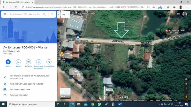 Imagem Terreno à Venda, 842 m² em Vila Isa - Governador Valadares
