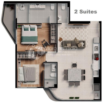 Imagem Apartamento com 2 Quartos à Venda, 72 m² em São Judas - Itajaí