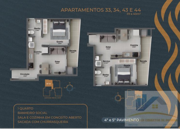 Imagem Apartamento com 2 Quartos à Venda, 79 m² em Bal. Jamail Mar - Matinhos