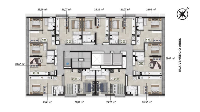 Apartamento com 2 Quartos à Venda, 38 m² em Perdizes - São Paulo