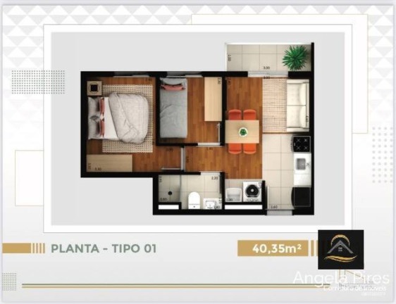 Apartamento com 2 Quartos à Venda, 40 m² em Jaraguá - São Paulo