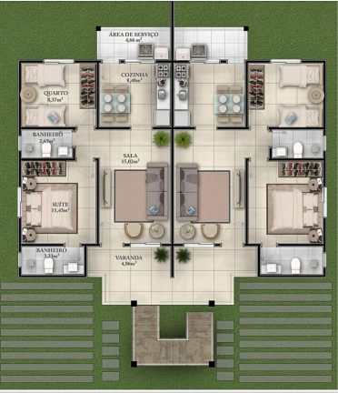 Foto do imóvel: Apartamento com 2 Quartos à Venda, 68 m² em Abrantes - Camaçari