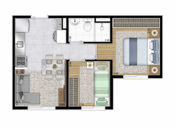 Imagem Apartamento com 2 Quartos à Venda, 32 m² em Jaraguá - São Paulo