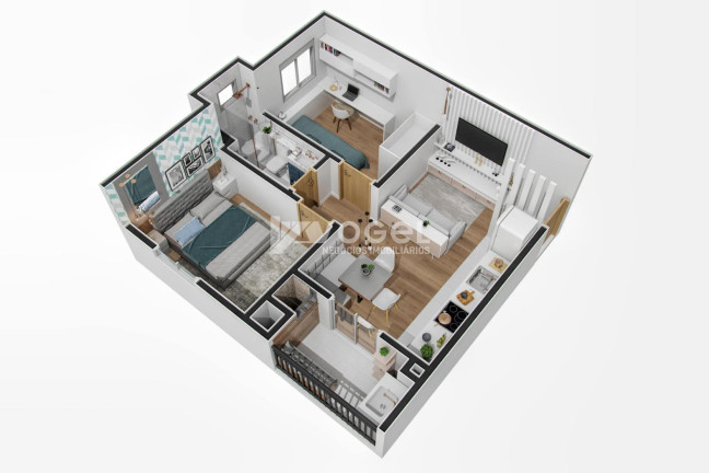 Imagem Apartamento com 2 Quartos à Venda, 47 m² em Humaitá - Bento Goncalves
