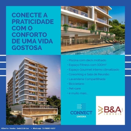Apartamento com 1 Quarto à Venda, 58 m² em Barra - Salvador