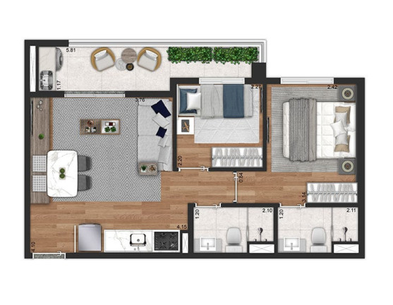 Imagem Apartamento com 2 Quartos à Venda, 47 m² em Vila Pompéia - São Paulo