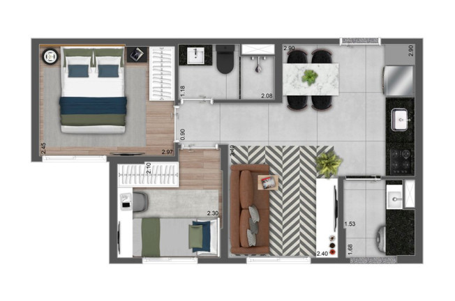 Apartamento com 2 Quartos à Venda, 38 m² em Freguesia Do ó - São Paulo