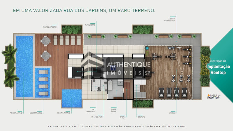 Apartamento com 2 Quartos à Venda, 68 m² em Jardins - São Paulo