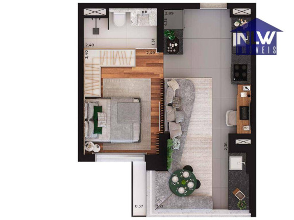 Imagem Apartamento com 1 Quarto à Venda, 37 m² em Vila Anglo Brasileira - São Paulo