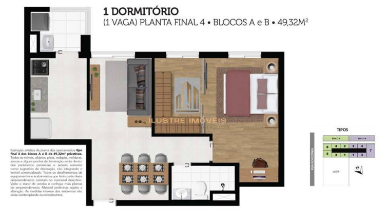 Imagem Apartamento com 2 Quartos à Venda, 55 m² em Nova Aldeinha/aldeia - Barueri