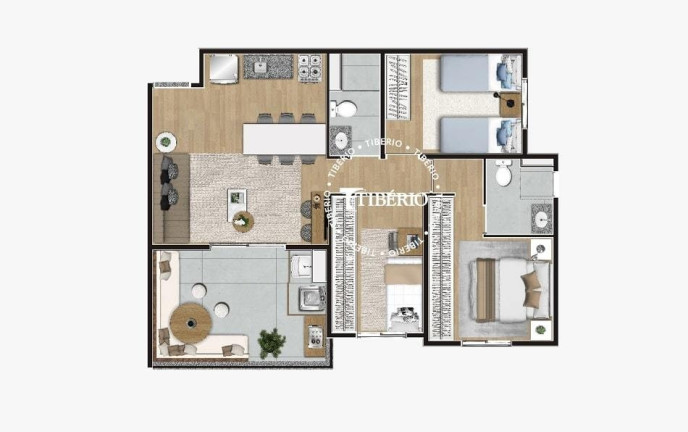 Imagem Apartamento com 2 Quartos à Venda, 57 m² em Campo Belo - São Paulo