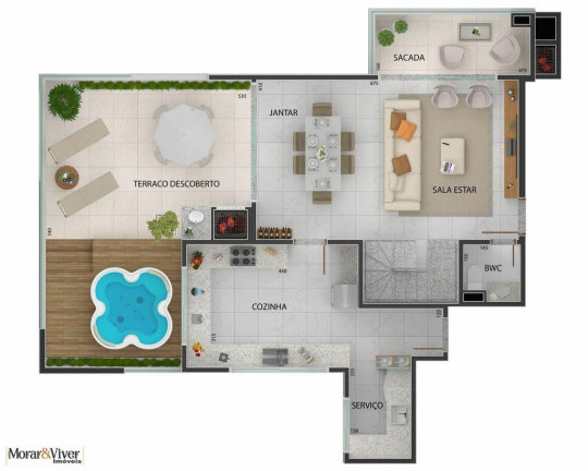 Imagem Apartamento com 3 Quartos à Venda, 103 m² em Centro - São José Dos Pinhais