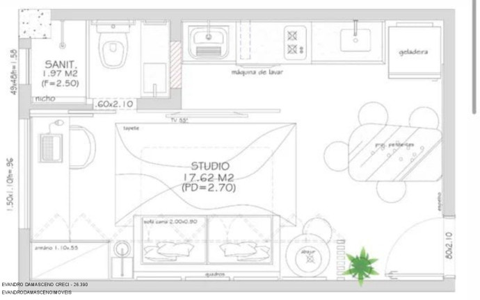 Imagem Apartamento com 1 Quarto à Venda, 20 m² em Buraquinho - Lauro De Freitas