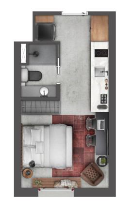 Apartamento com 1 Quarto à Venda, 33 m² em Floresta - Porto Alegre