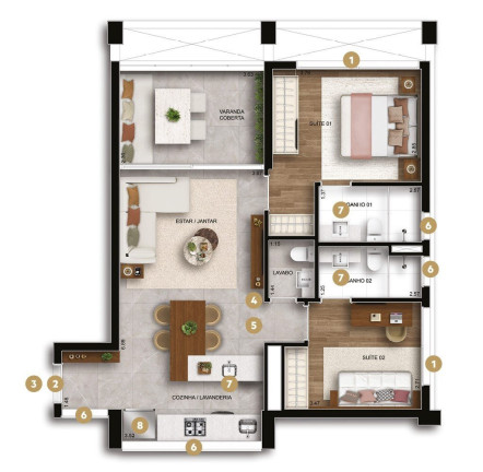 Apartamento com 1 Quarto à Venda, 57 m² em Ibirapuera - São Paulo