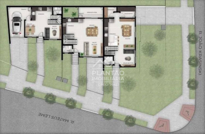 Foto do imóvel: Sobrado com 3 Quartos à Venda, 157 m² em Abranches - Curitiba