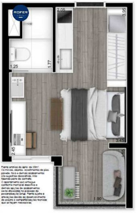 Imagem Apartamento com 1 Quarto à Venda, 21 m² em Vila Madalena - São Paulo