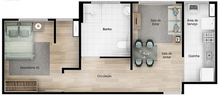Imagem Apartamento com 2 Quartos à Venda, 42 m² em Bonsucesso - Guarulhos