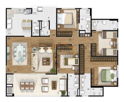 Imagem Apartamento com 4 Quartos à Venda, 160 m² em Vila Paulicéia - São Paulo