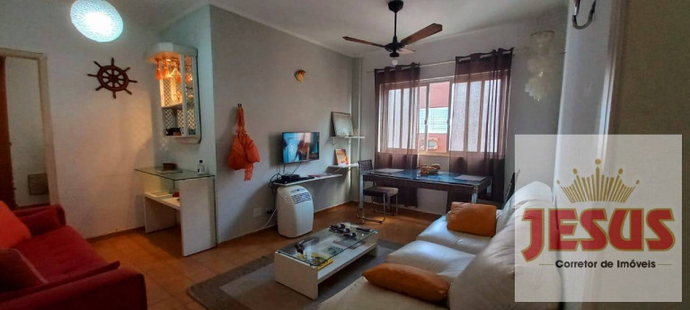 Imagem Apartamento com 1 Quarto à Venda ou Locação, 57 m² em Enseada - Guarujá