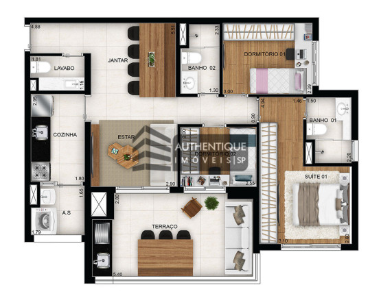 Apartamento com 3 Quartos à Venda, 110 m² em Alto Da Boa Vista - São Paulo