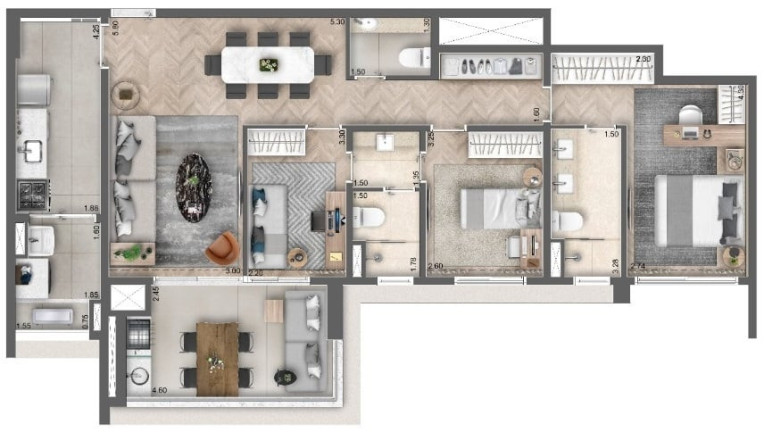 Imagem Apartamento com 3 Quartos à Venda, 113 m² em Campo Belo - São Paulo