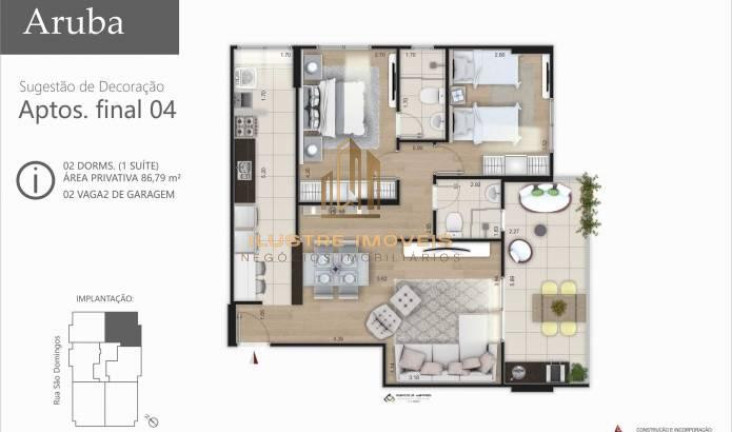 Imagem Apartamento com 2 Quartos à Venda, 86 m² em Caiçara - Praia Grande