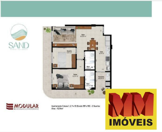 Imagem Apartamento com 1 Quarto à Venda, 65 m² em Prainha - Arraial Do Cabo