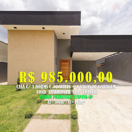 Imagem Casa com 3 Quartos à Venda, 143 m² em Jardim Primavera - Itupeva