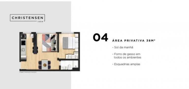 Imagem Apartamento com 1 Quarto à Venda, 39 m² em Bom Fim - Porto Alegre