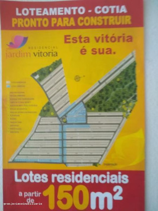 Imagem Terreno à Venda, 150 m² em Jardim Vitoria - Cotia