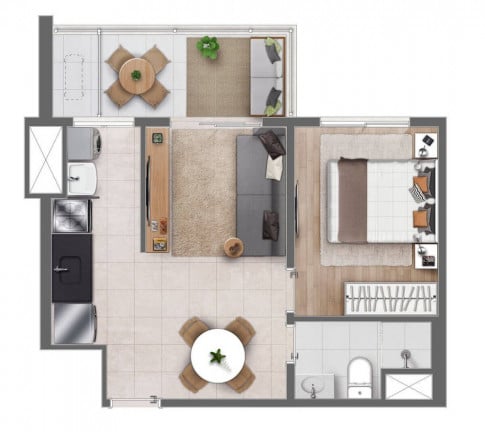 Imagem Apartamento com 1 Quarto à Venda, 40 m² em Centro - Campinas