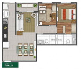 Apartamento com 2 Quartos à Venda, 52 m² em Caputera - Arujá