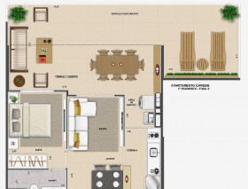 Apartamento com 1 Quarto à Venda, 45 m² em Indianópolis - São Paulo