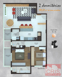 Apartamento com 2 Quartos à Venda, 105 m² em Cidade Alta - Bento Gonçalves