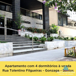 Apartamento com 4 Quartos à Venda, 378 m² em Gonzaga - Santos