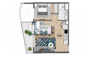 Apartamento com 1 Quarto à Venda, 28 m² em Santo Amaro - São Paulo