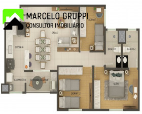 Apartamento com 3 Quartos à Venda, 79 m² em Cidade Nova I - Indaiatuba